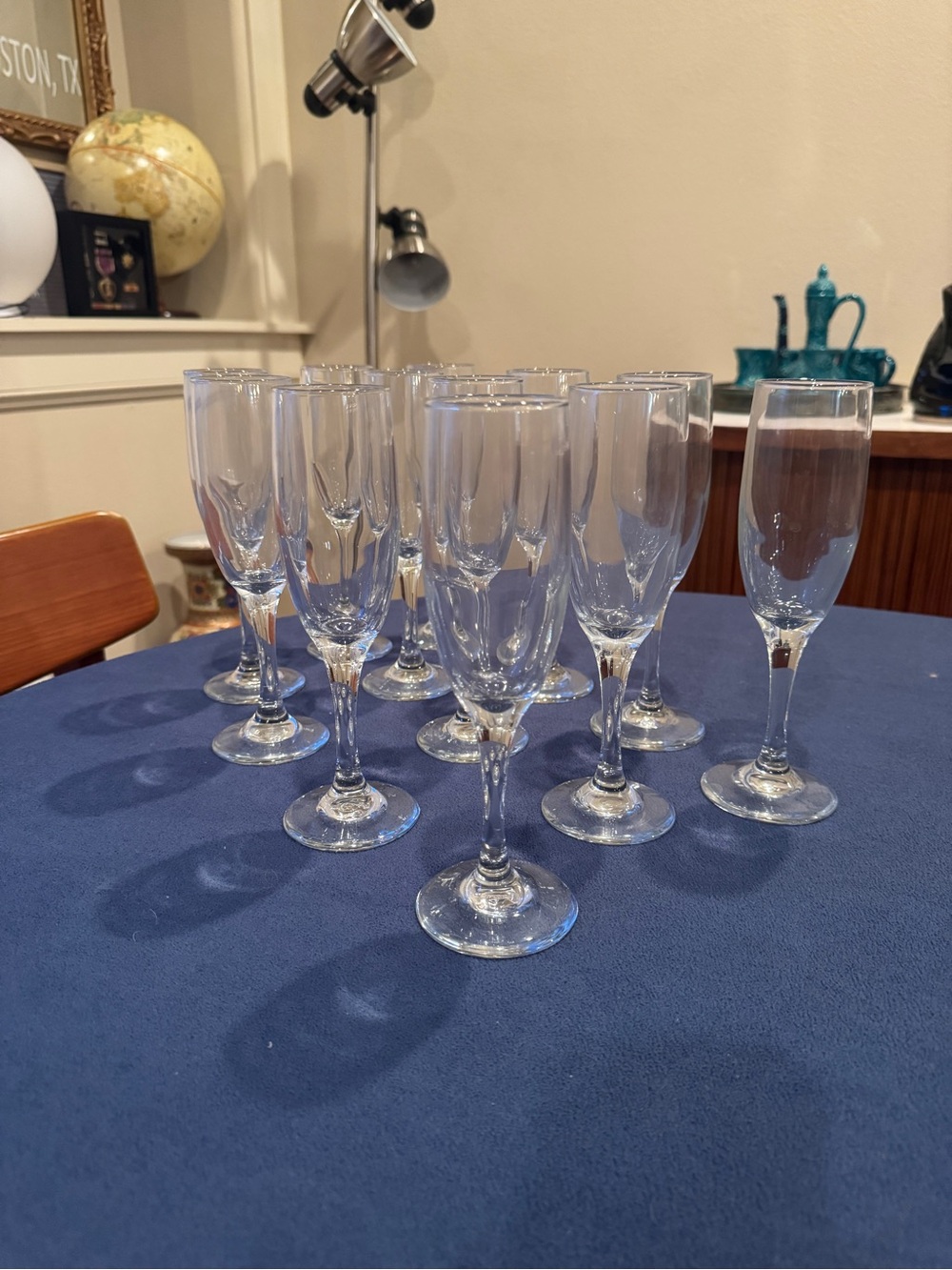 Bed Bath & Beyond Clear Glass Champagne Flutes set of 12